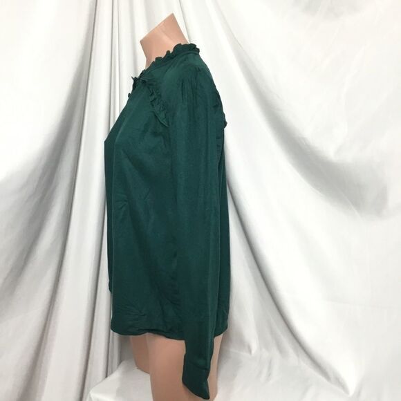 Hinge Ruffle Detail Popover Blouse (B15) - Picture 5 of 8